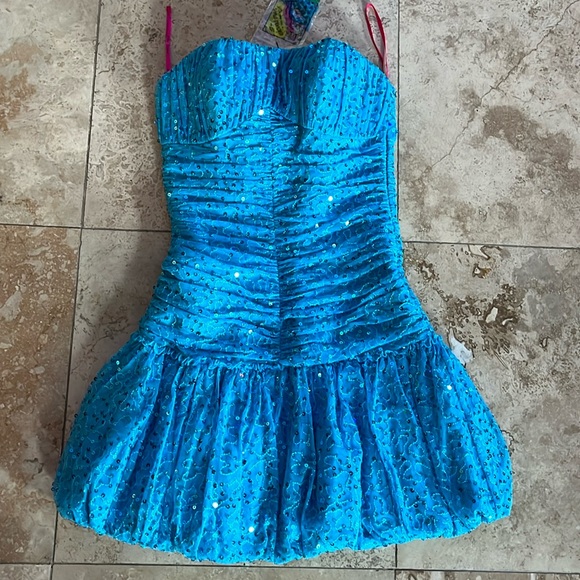 betsey johnson blue dress 80s Betsey Johnson Blue Velvet Dress Luxie Vintage